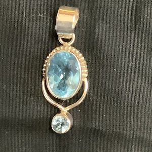 Blue topaz with 925 silver